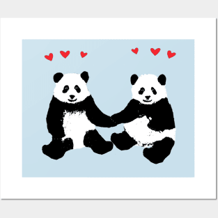 Panda Love Posters and Art